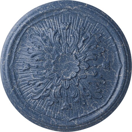 Ekena Millwork Luton Ceiling Medallion (Fits Canopies up to 1 1/8"), 15 3/4"OD x 5/8"P, Americana Crackle CM16LUAMC